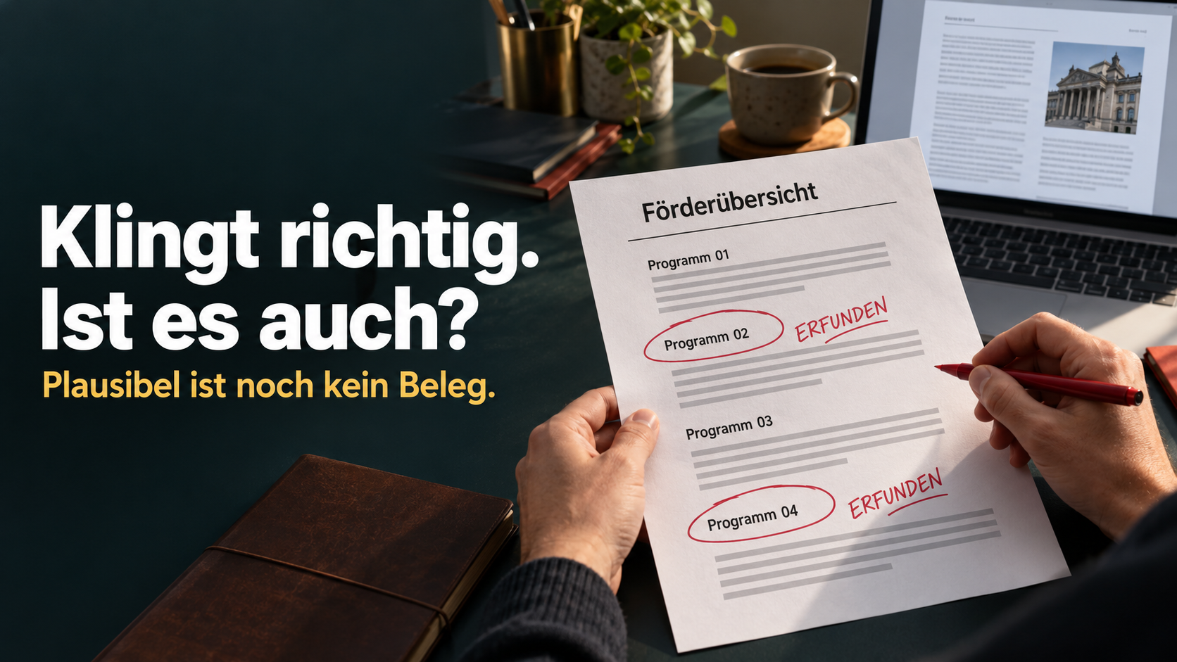 Wenn die KI überzeugend danebenliegt
